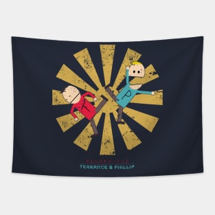 Terrance And Phillip Retro Japanese Tapestry