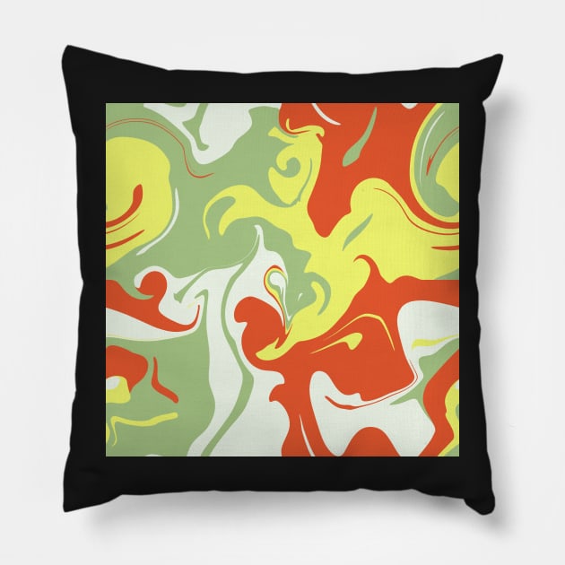 Liquid Apples Pillow by diffrances