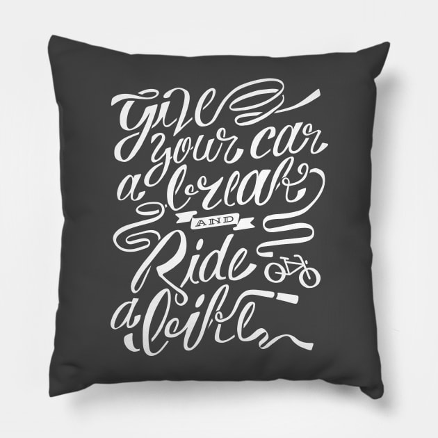 Give Your Car A Break Pillow by guira