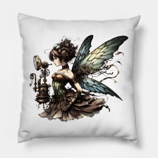 Gorgeous Steampunk Fairy Pillow