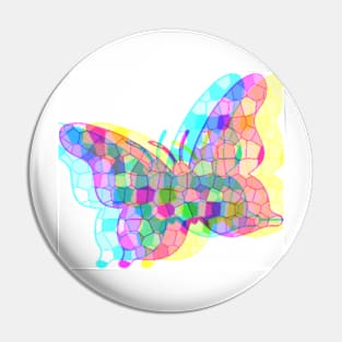 Butterfly mosaic Pin