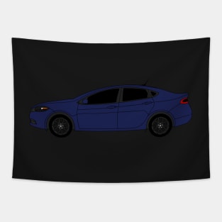 Dodge Dart True Blue Sticker Tapestry