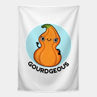 Gourdgeous Funny Veggie Pun Tapestry