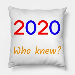 2020! Who knew? Pillow