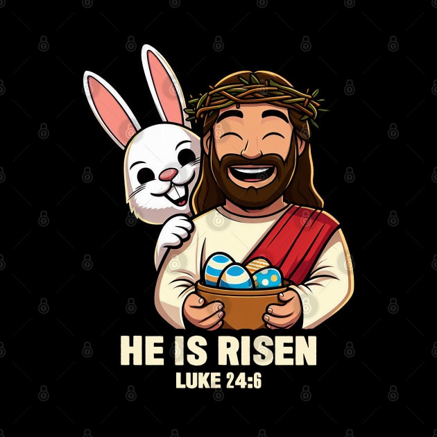 Luke 24:6 He Is Risen by Plushism