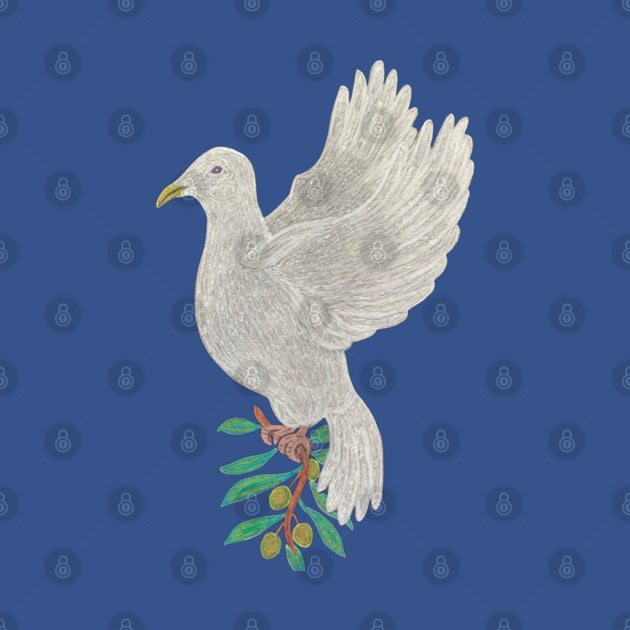 Dove With Olive branch by LuvbuzzArt