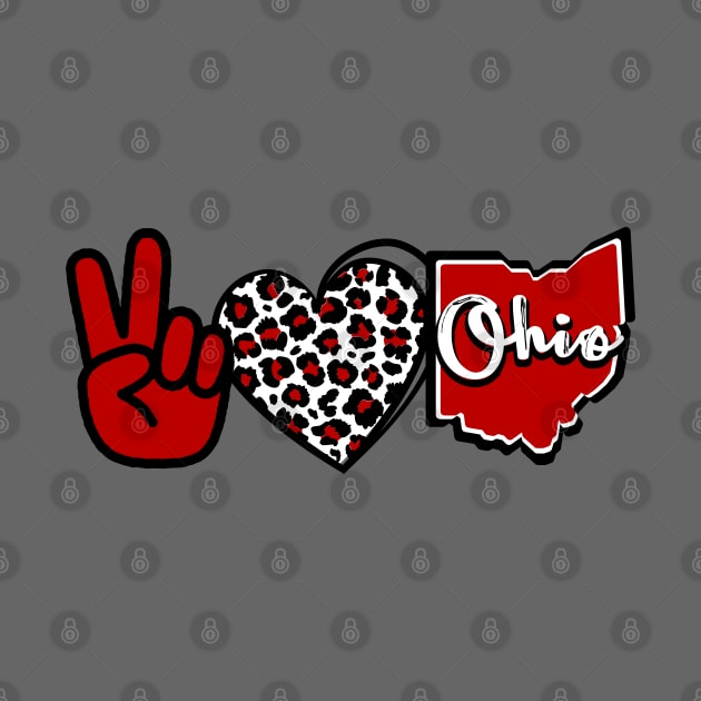 Peace Heart Ohio by Official Friends Fanatic