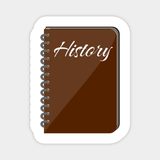 History School Subject Labels Spiral Notebook Magnet