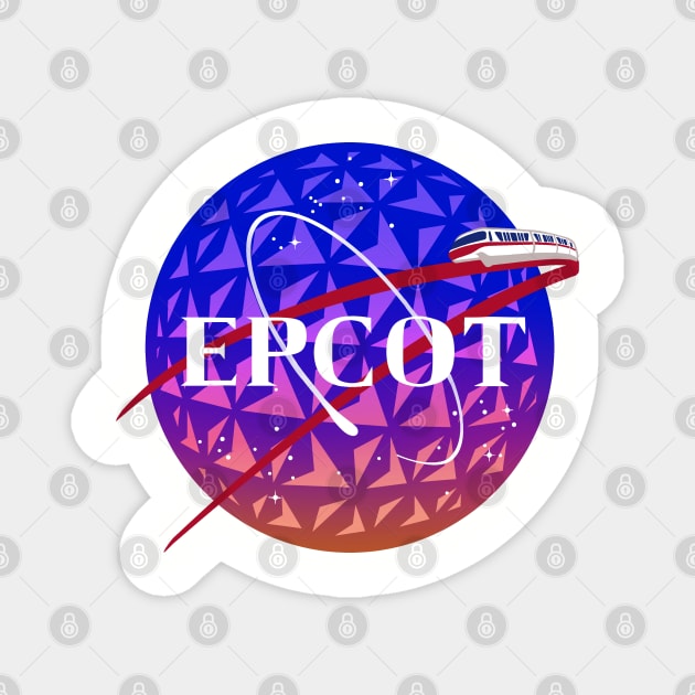 Epcot space station Magnet by MariDesigns