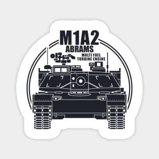 Battle Tank M1A2 Abrams Magnet