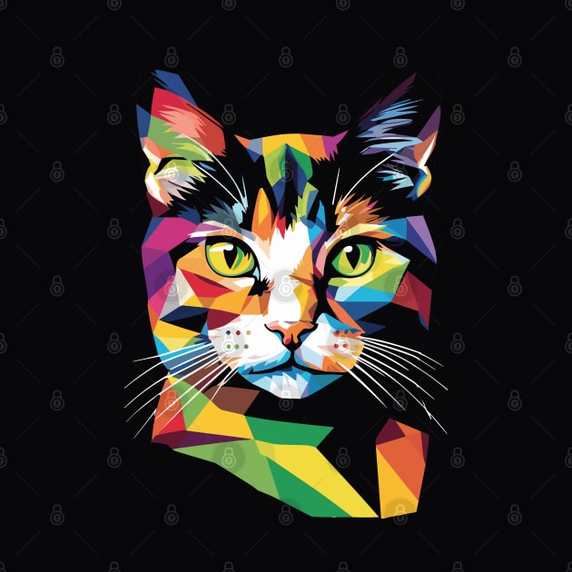 WPAP Pop Art Cat by Ravenglow