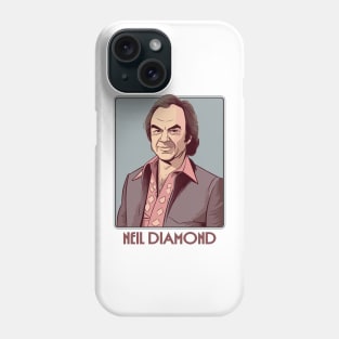 Neil Diamond / Vintage Style Fan Illustration Phone Case