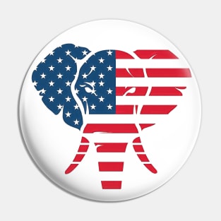 Republican Elephant Pin