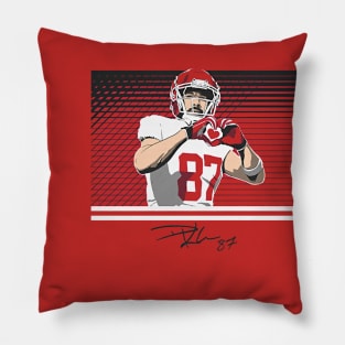 Travis Kelce Throw Up The Heart Hands Pillow