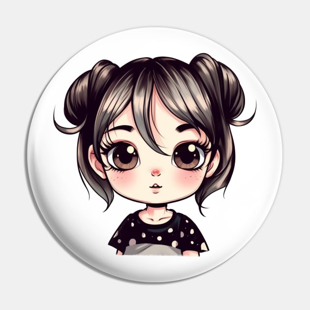 Japanese Manga Character Drawing Pin by FluffigerSchuh