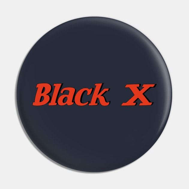 Black X Pin by CoverTales