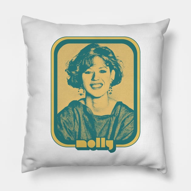 Molly Ringwald // 80s Styled Retro Graphic Design Pillow by DankFutura