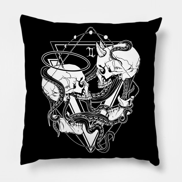 Zodiac: Gemini Pillow by Von Kowen