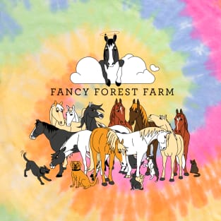 Fancy Forest Farm • Family Portrait 2023 • Dark Text T-Shirt