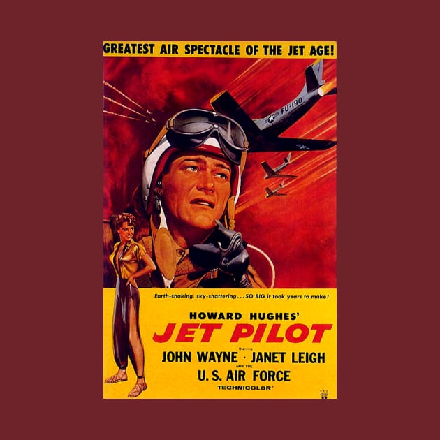 Classic John Wayne Movie Poster - Jet Pilot by Starbase79