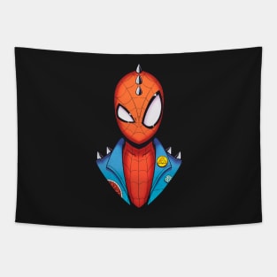 Spiderman Punk sticker Tapestry