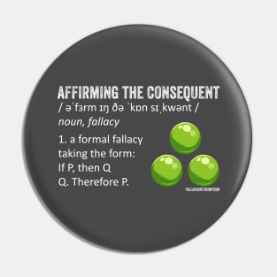 Affirming the Consequent Fallacy Definition Pin