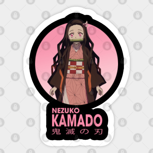 Nezuko Kamado Demon Slayer Anime Character Demon Slayer Sticker Teepublic