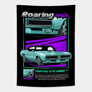 Vintage V8 Judge Car Tapestry