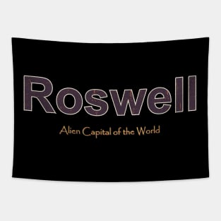 Roswell Grunge Text Tapestry