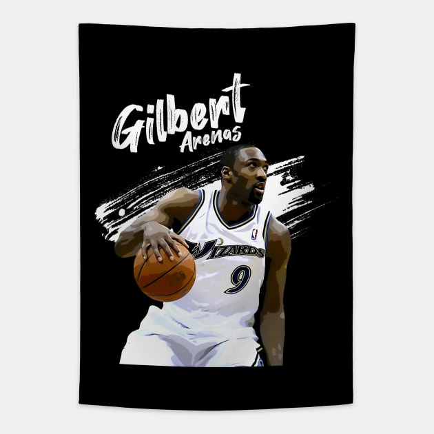 Gilbert Arenas Tapestry by Aloenalone