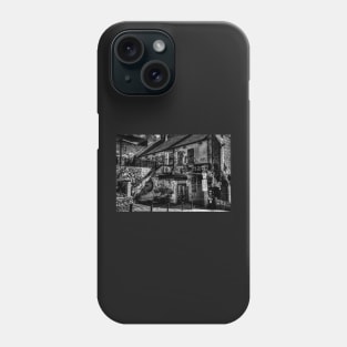 HDR Urban Graffiti Monochrome Phone Case