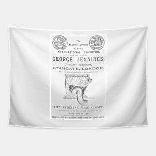 George Jennings - Sanitary Engineer - 1891 Vintage Advert Tapestry