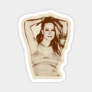 Mariah Carey - retro vintage sketches Magnet