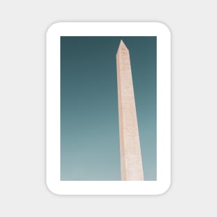 Washington Monument tall obelisk in National Mall Washington DC retro colors Magnet