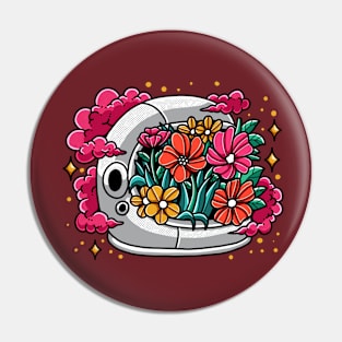 Floral Astronaut Pin