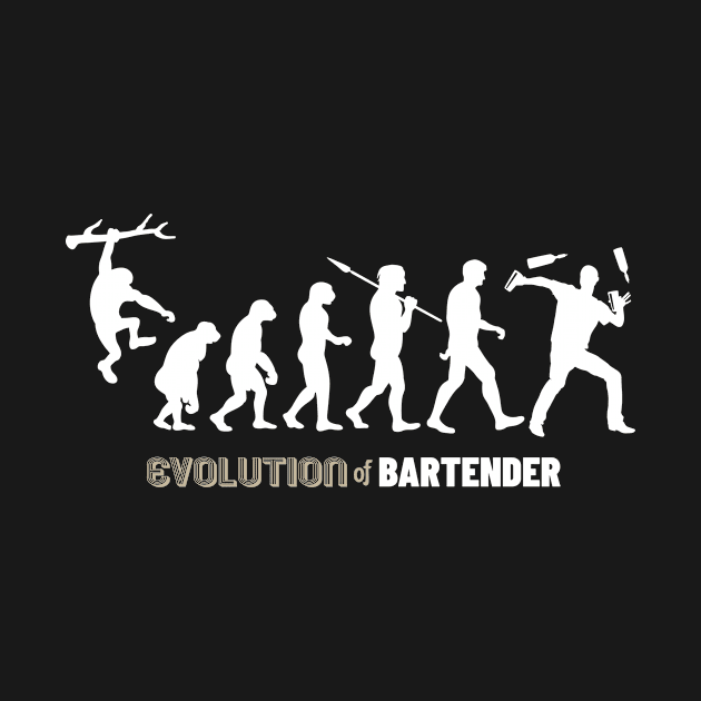 Evolution Of Bartender by ThyShirtProject - Affiliate