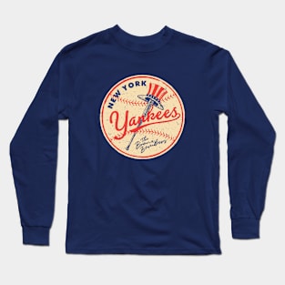 Vintage New York Yankees Long Sleeve Shirt Big Logo MLB Major 
