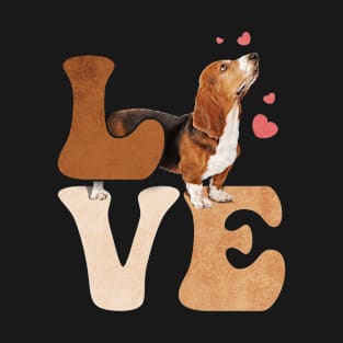 Basset Hound Dog LOVE T-Shirt