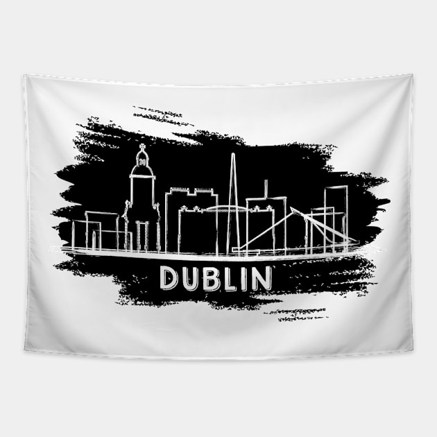 Dublin travel gifts Tapestry by SerenityByAlex