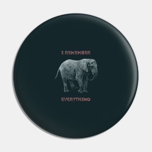 I Remember Everything Pin