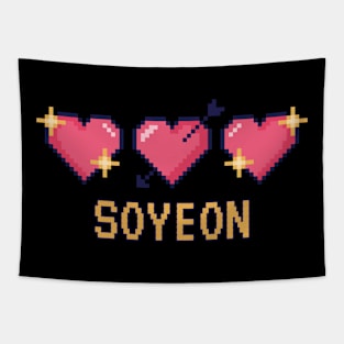 Soyeon Pixel Heart Valentine (G)I-dle Tapestry