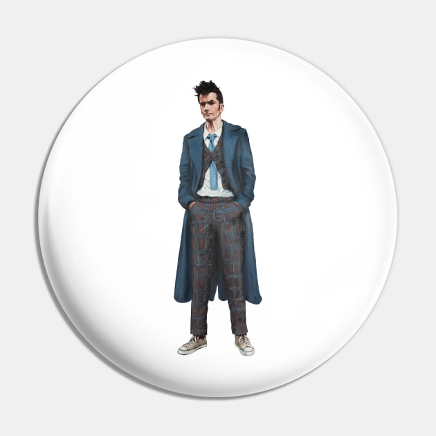 The 14th Dr Who: David Tennant Pin by Kavatar