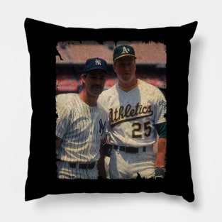 Don Mattingly (New York Yankees) and Mark McGwire (Oakland Athletics) Pillow