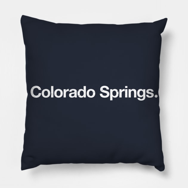 Colorado Springs. Pillow by TheAllGoodCompany