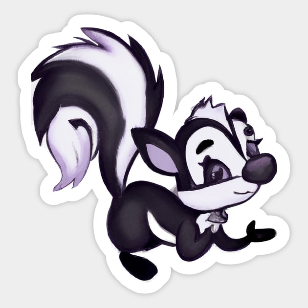 draw cute skunks