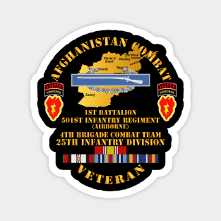 Afghanistan -  Vet 4th Bde Cbt Tm 25th ID w Sniper Tab - AFGHAN SVC Magnet