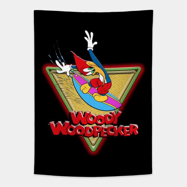 WOODY WOODPECKER TRI Tapestry by hackercyberattackactivity