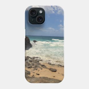 Serenity Shoreline: Beach Photography Print Phone Case