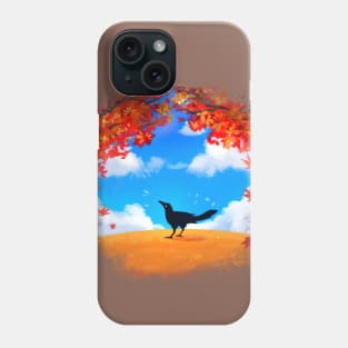 Autumn Crow Bird Phone Case