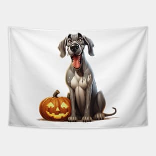 Halloween Great Dane Dog #3 Tapestry